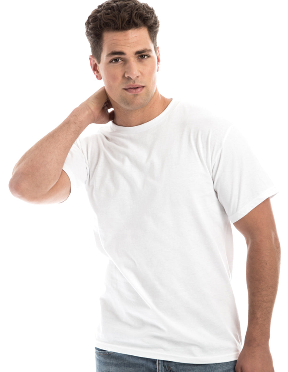 Retro Ring-Spun Rundhals-T-Shirt 2100