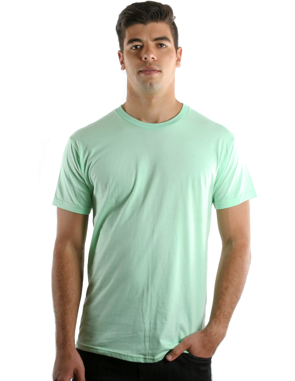 Retro Ring-Spun Rundhals-T-Shirt 2100