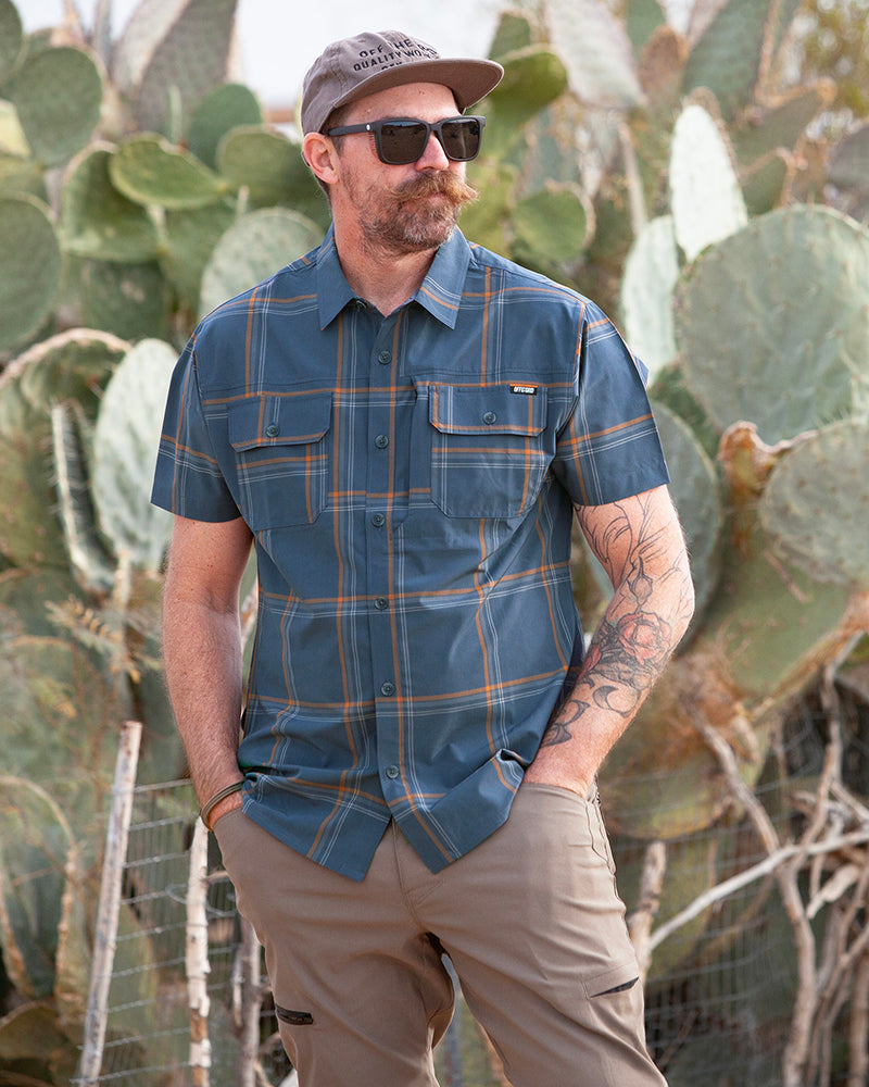 Jack Knife SS Shirt – Dunkelgrau-Blau