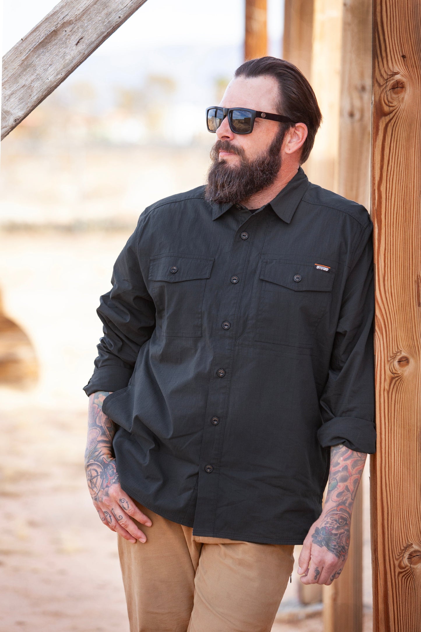 Echo Bravo LS Shirt – Vintage Black