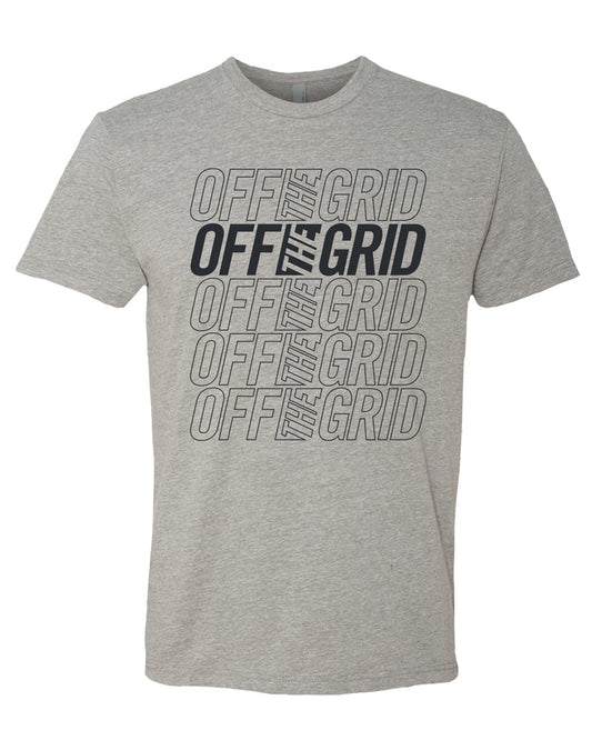 T-shirt à manches courtes superposées - Gris chiné sportif