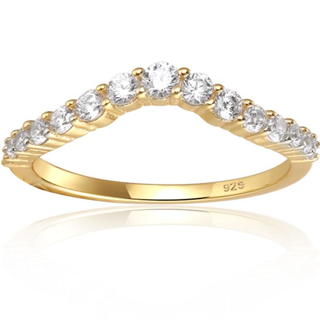 Bague Gloria Empilable en Or - La Superstar Parfaitement Empilable !