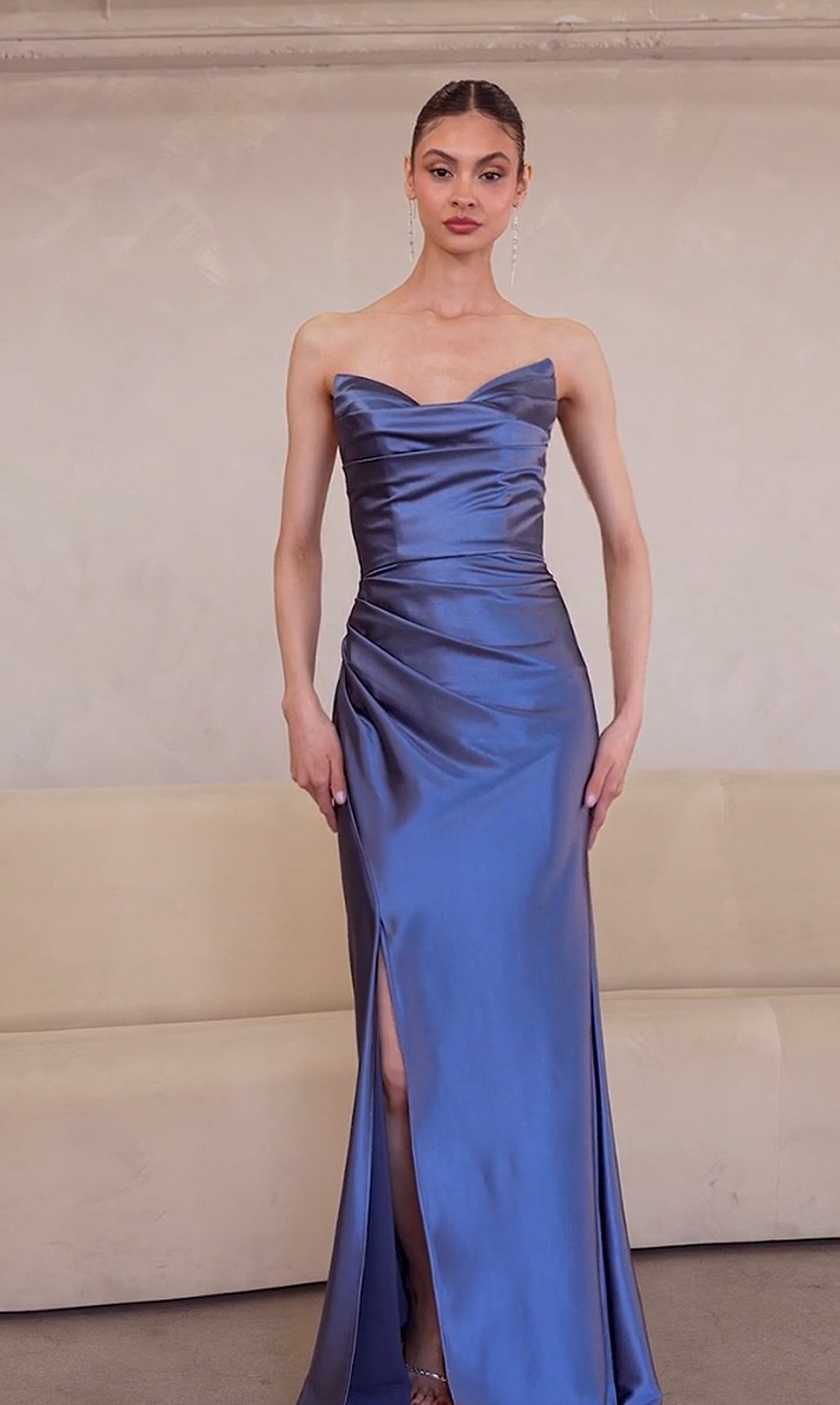 Ladivine Amoris T704 Dress Off the Shoulder Fitted Gown