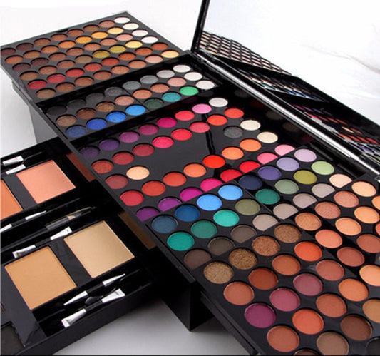 190-Color Matte Makeup Palette Gift Set – Eyeshadow, Blush & More in Stunning Collector Cases