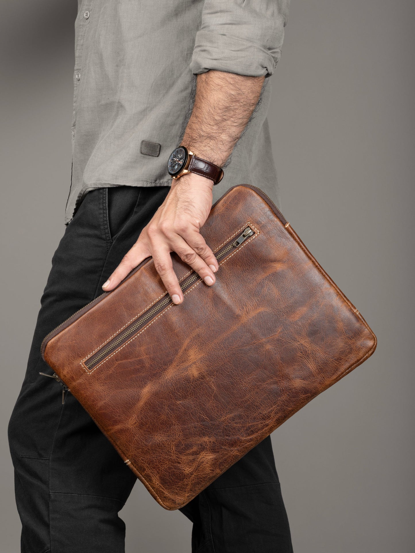 Braune Laptoptasche