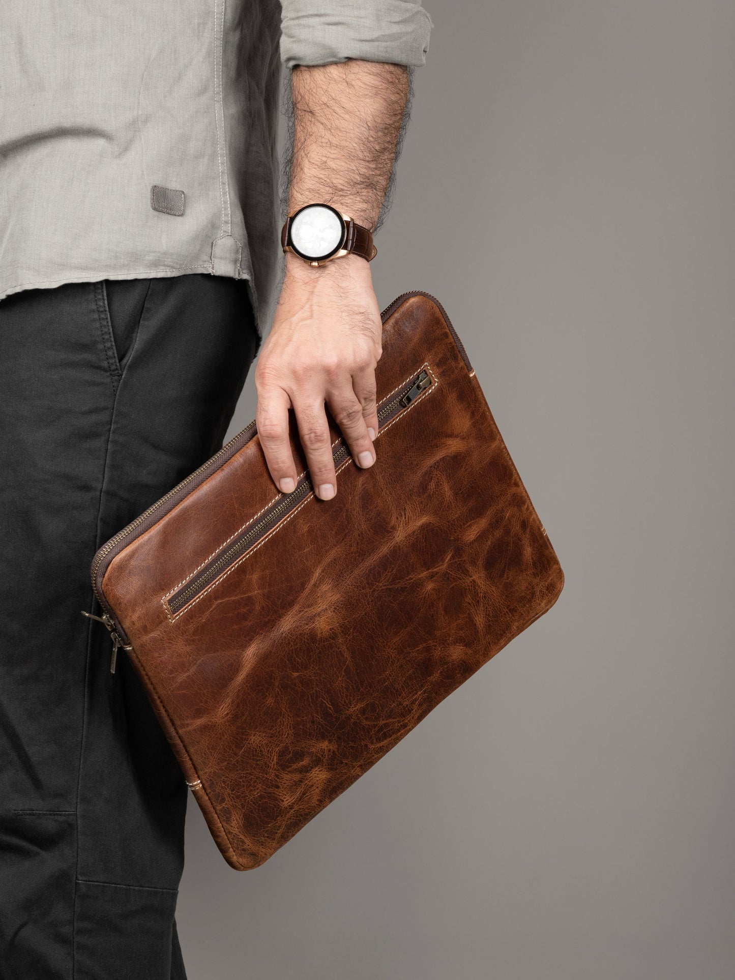 Braune Laptoptasche