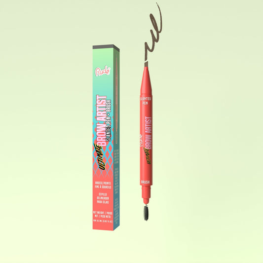 RUDE Ultimate Brow Artist - Angeschrägter Stift und Pinsel