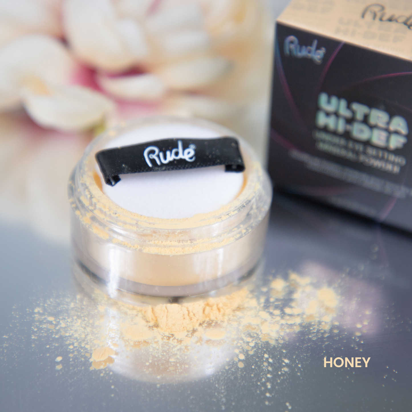 Poudre Minérale Fixante Correctrice RUDE UHD - Miel