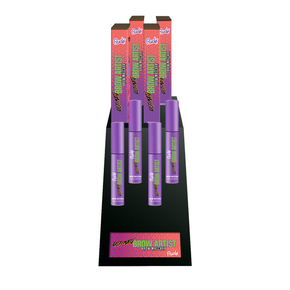 RUDE Ultimate Brow Artist Augenbrauen-Mascara Display Set, 32 Teile