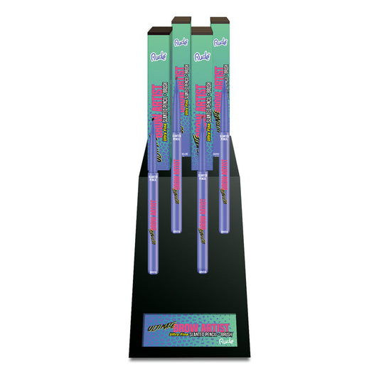 RUDE Ultimate Brow Artist Ultradünner, abgeschrägter Stift & Bürsten-Display-Set, 32-teilig