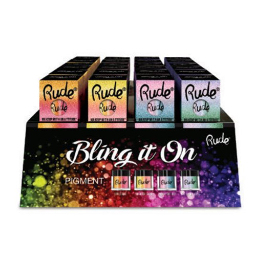 RUDE Bling It On Pigment Acryl-Display-Set, 48-teilig