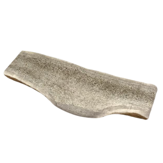 Mastication pour chien en bois de cerf fendu de taille moyenne