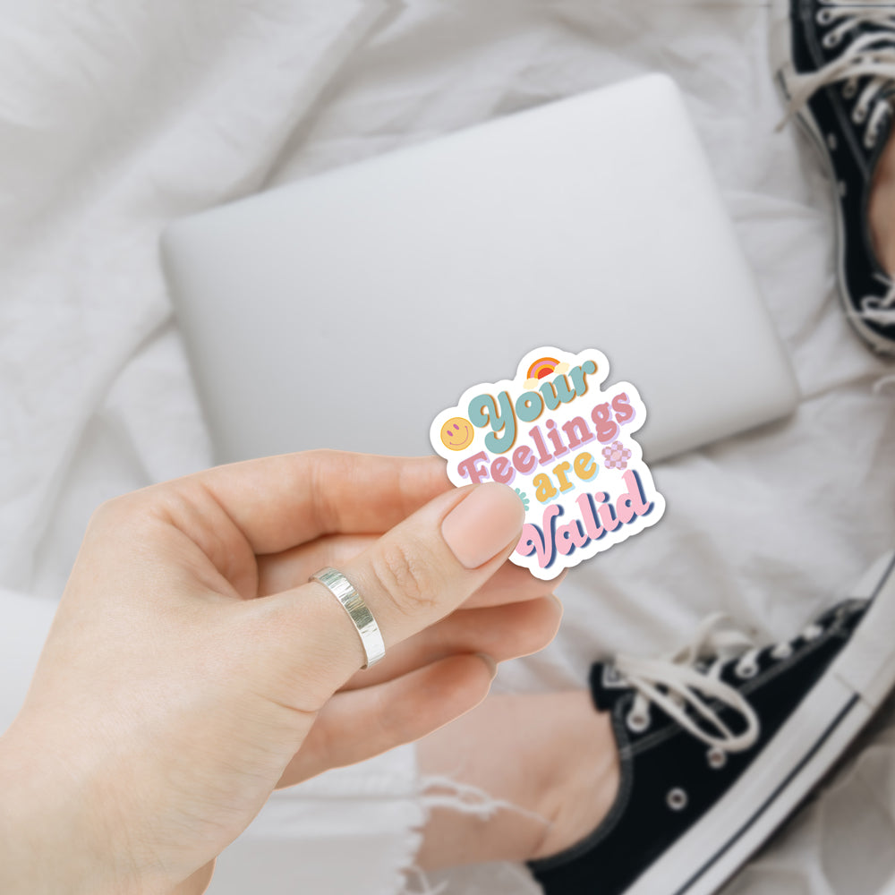 Feelings Are Valid Sticker Pack Vinyl Waterproof Decal For Water Bottle Laptop Journal Luggage