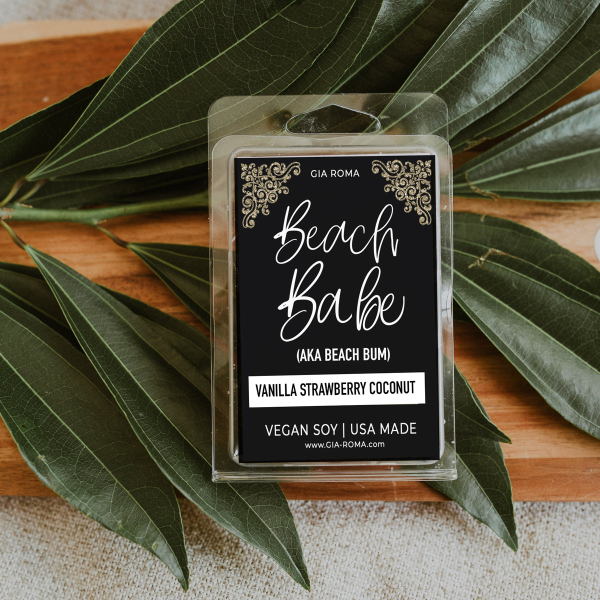 Vanilla Strawberry Coconut Scented Candle Soy Blend Natural Fragrance Jar For Home Room Gift