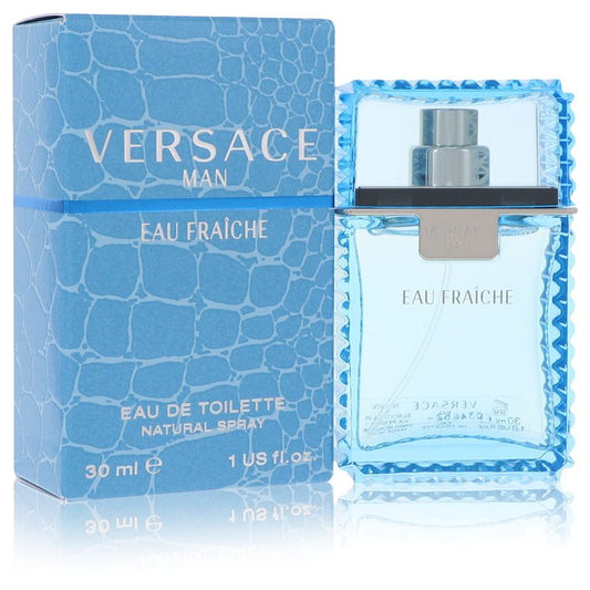 Versace Man by Versace Eau Fraiche Eau de Toilette Spray (Blau) 30 ml für Herren