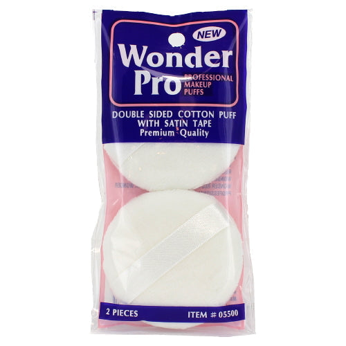 Cotons à démaquiller double face Wonder Pro avec ruban en satin - 2 pièces