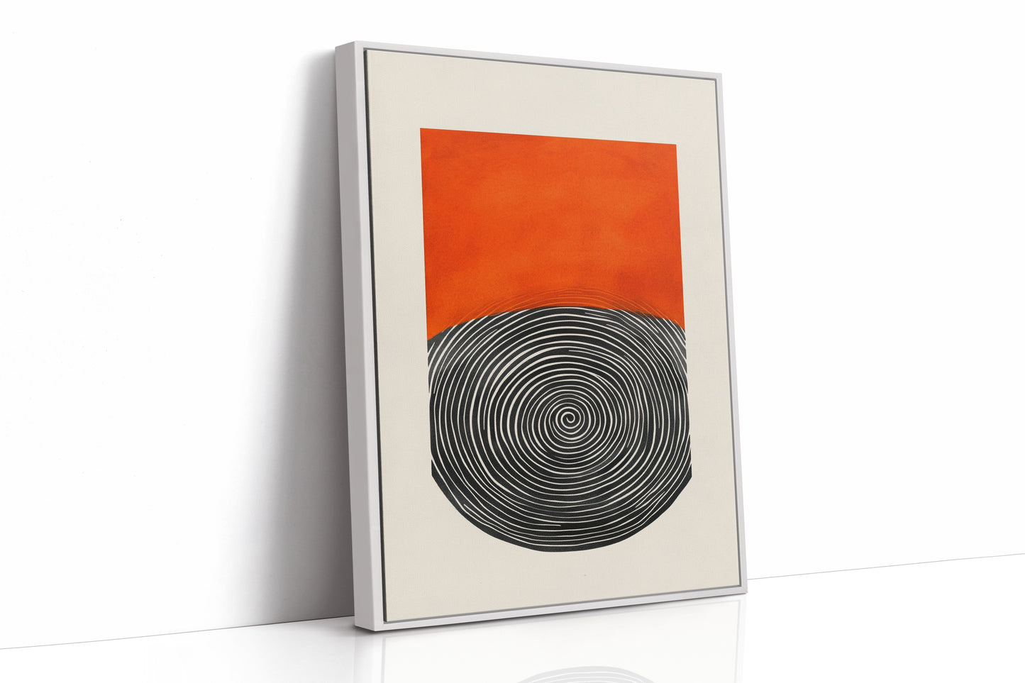 Wirbelnder Sonnenuntergang - Abstraktes Geometrisches Kunstposter