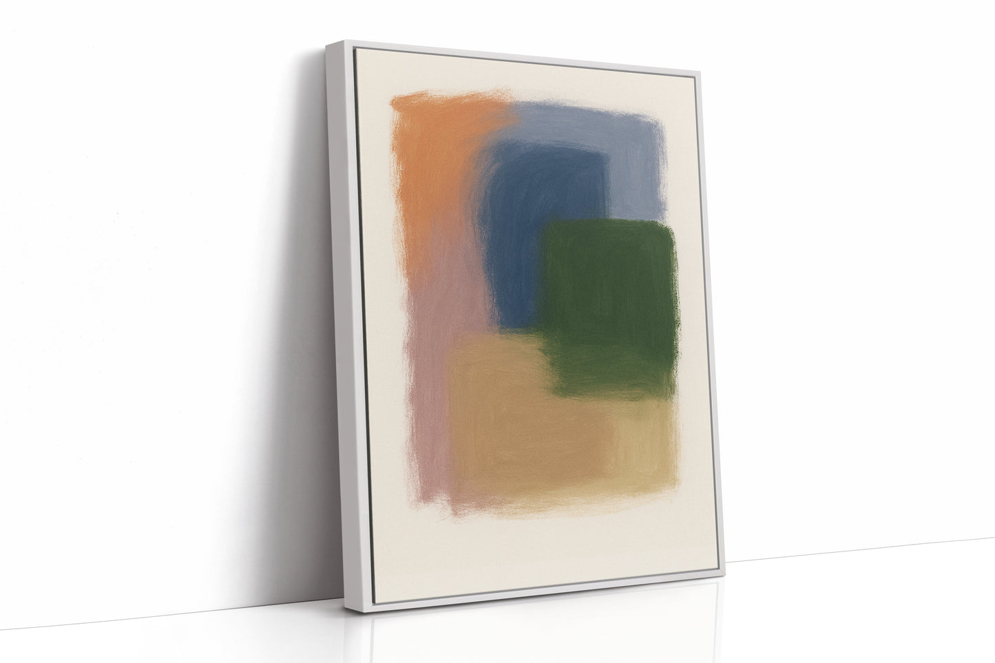 Impression d'art abstraite élégante aux couleurs pastel