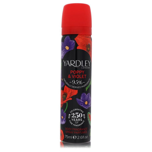 Yardley Poppy & Violet par Yardley London Brume parfumée corporelle 75 ml pour femme