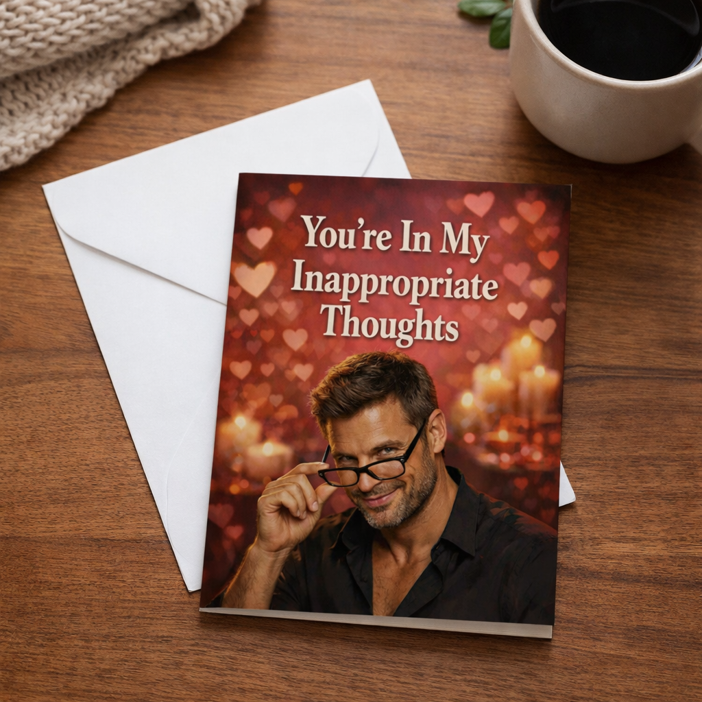 You're In My Inappropriate Thoughts Card