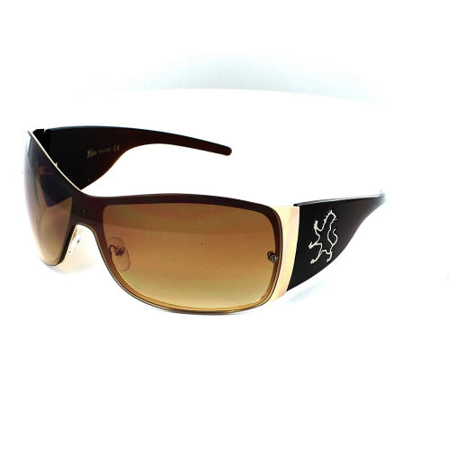 KHAN Sonnenbrille Shield 1028 - Weiß - Braun