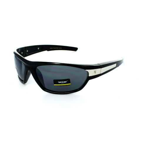 KHAN Sonnenbrille Wrap 5048 - Weiß - Schwarz