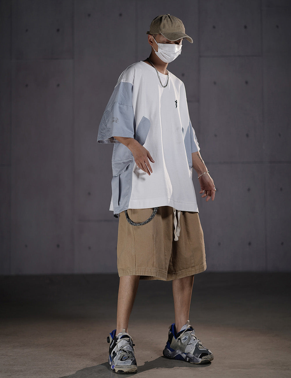 HiT38 Double Patchwork T-shirt I-Tech
