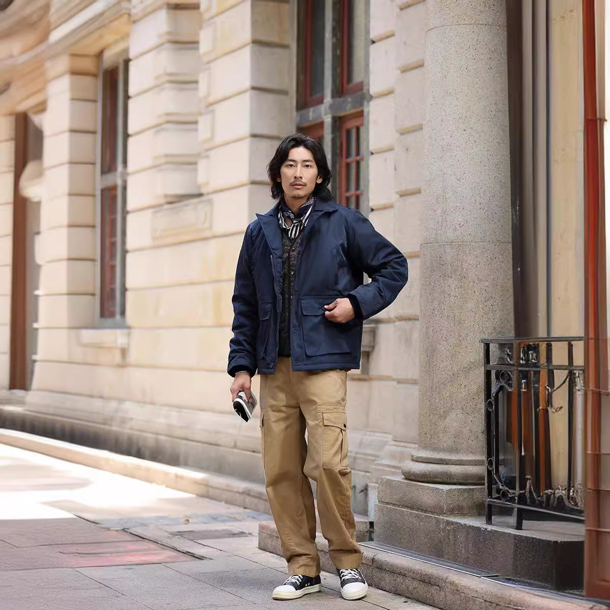 Men's Wool Extra Thick Cotton-padded Jacket