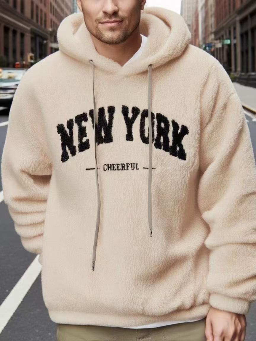 Casual Sporty Hooded Sweatshirt With Drawstring