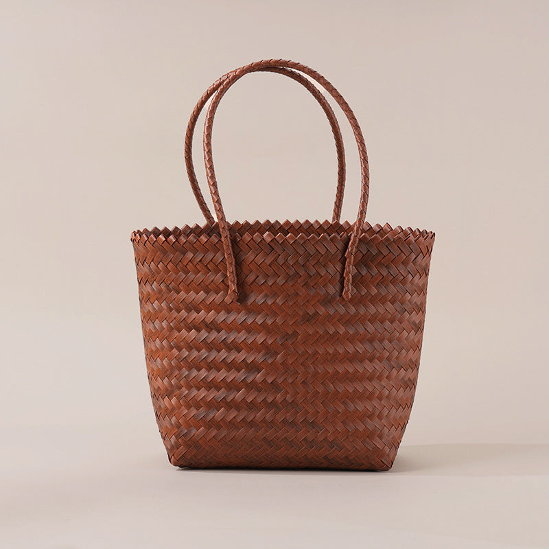 PP Hand Woven Rattan Style Gift Bag