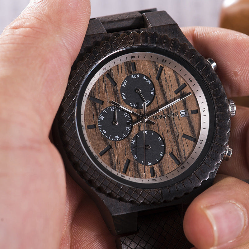 Unisex Sporty Wooden Watch