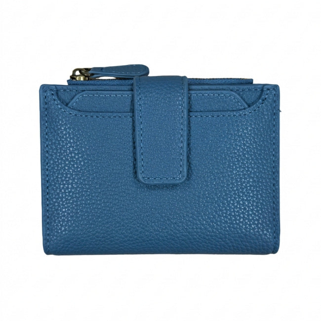 Functional Coin Purse With A Ring-bound Leather Wallet For Women