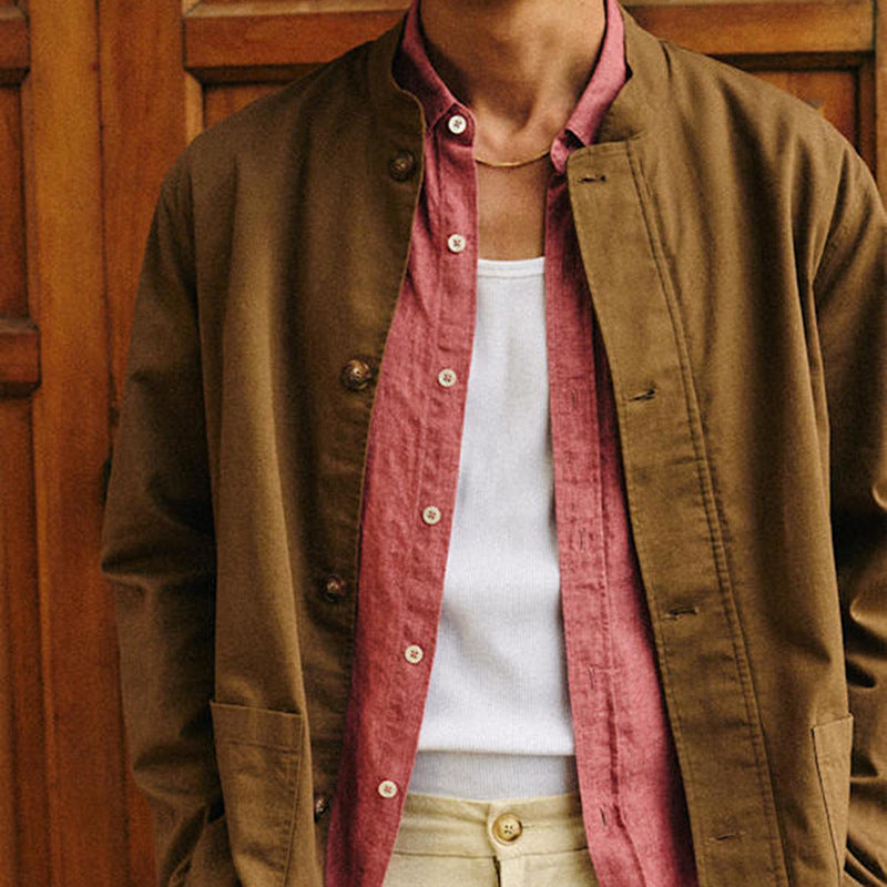 Springautumn New Mens Casual Suede Velvet Jacket