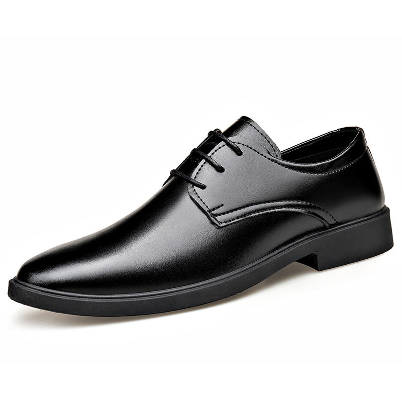 Soft Leather Soft Bottom Youth British Style Casual Formal Wear Leather Shoes