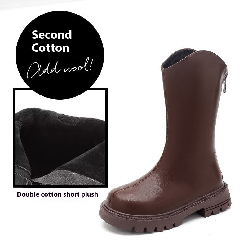 Girls' Shoes Winter Children's Boots Spring And Autumn Children's Shoes