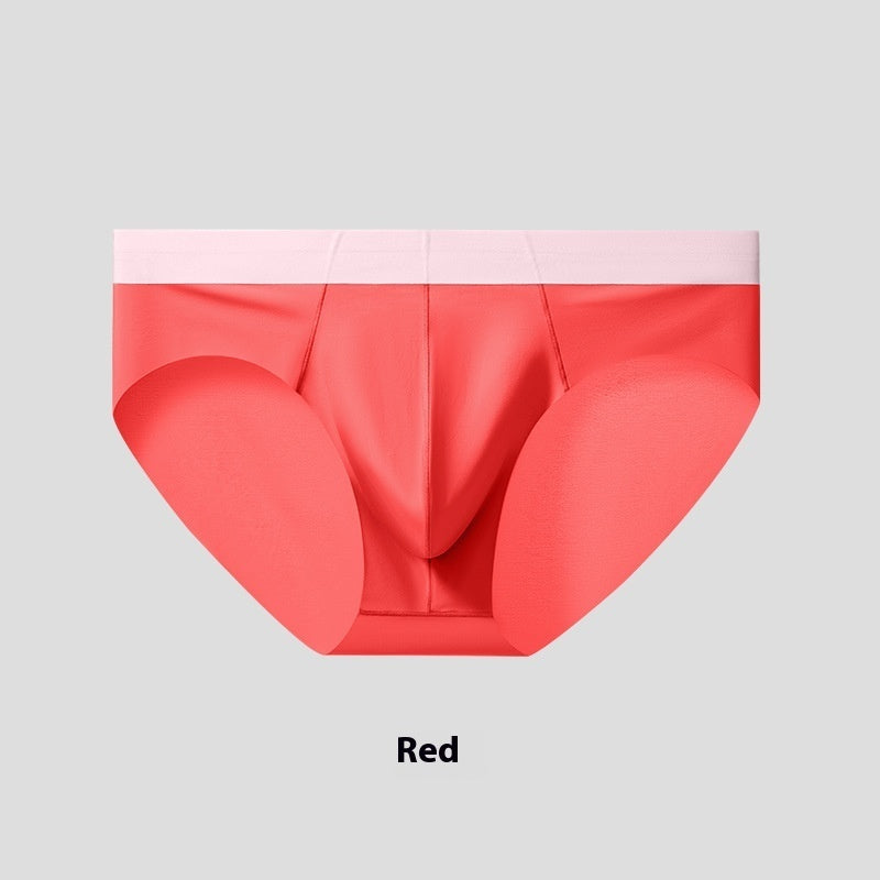 Men's Ice Silk Seamless Briefs Nude Feel Sports Style