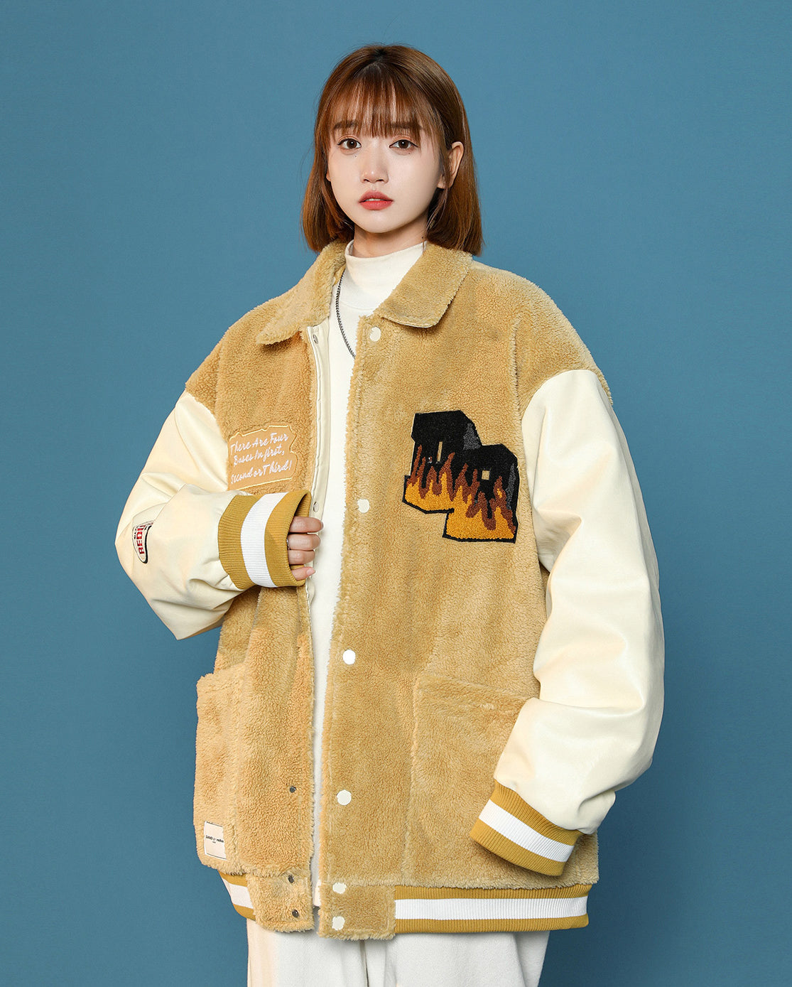 Blouson teddy femme