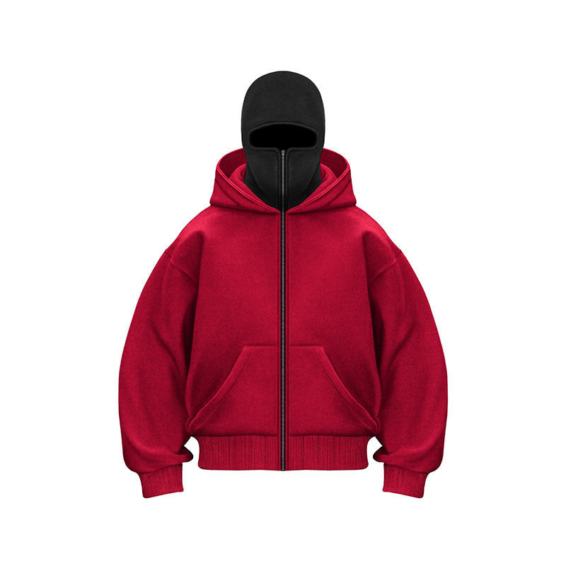Men's And Women's Double-headed Zipper Hoodie