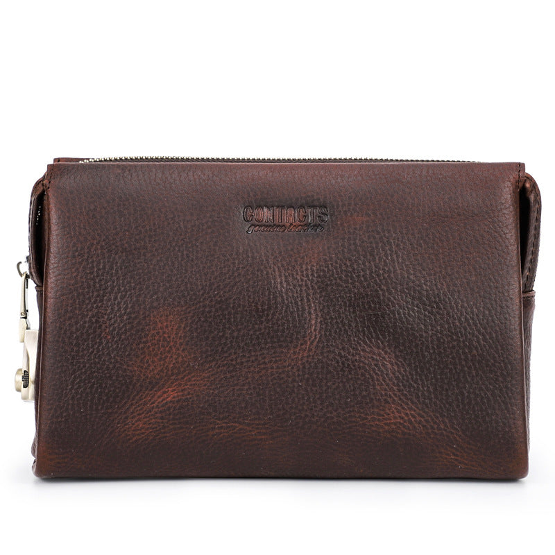Black Angel First Layer Cattlehide Leather Men