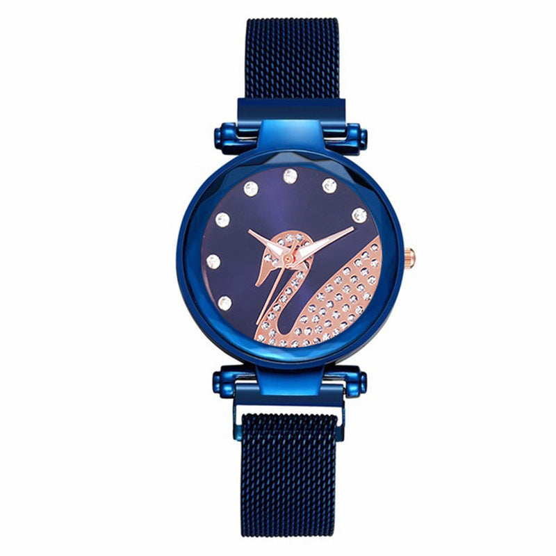 Starry Sky Womens Watch Lazy Little Swan Ladies Timepiece