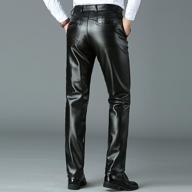 Springautumn Lightweight Cold-resistant  Straight-leg Plus-size Pants For Menwaterproof Windproof And Lined With Fleece