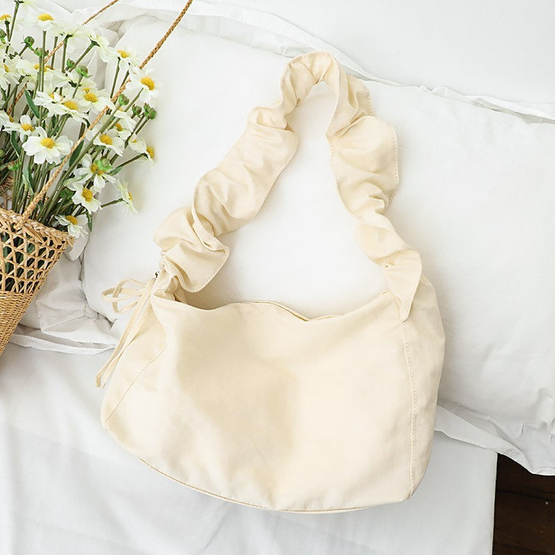 Pleated Nylon Dumpling Bag Leisure Artistic