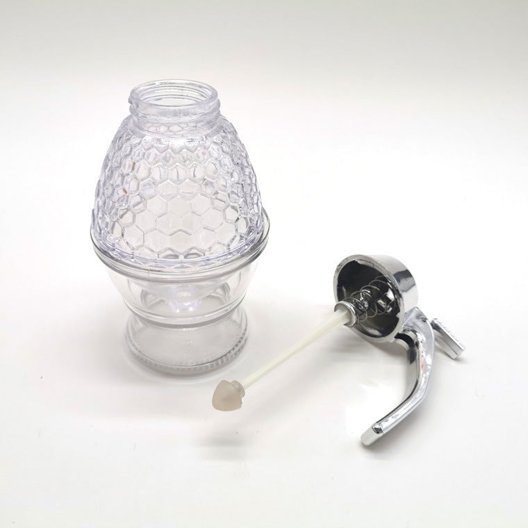 Squeeze Honey Jar Container Bee Drip Dispenser