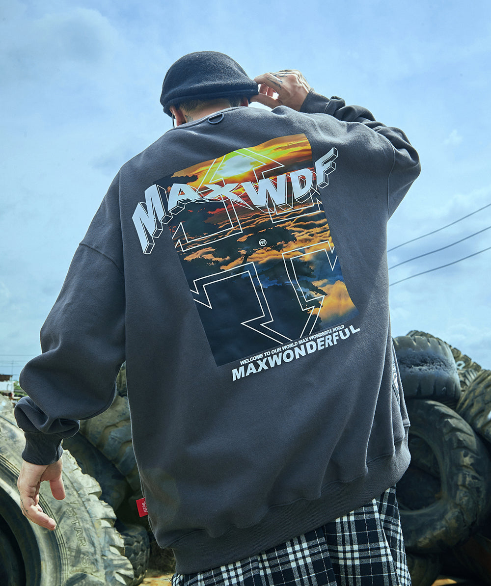 Sonnenuntergang am Himmel Pullover