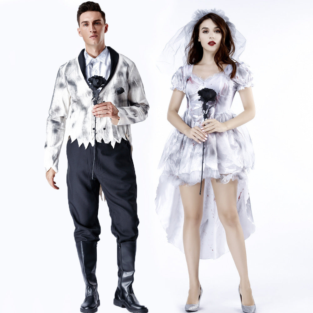 Halloween Costume Horror Couple Spiritual Love Cosplay Clothing