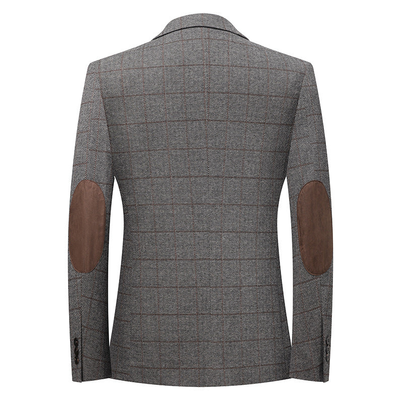 Mens Casual Suit Stretchy Wrinkle-free Trendy Suit