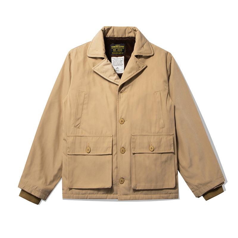 Men's Wool Extra Thick Cotton-padded Jacket