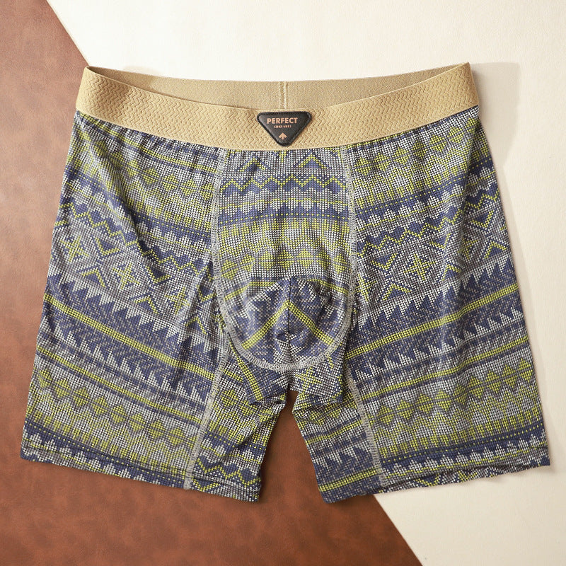 Retro Ethnic Style Men's Athletic Boxer Briefs