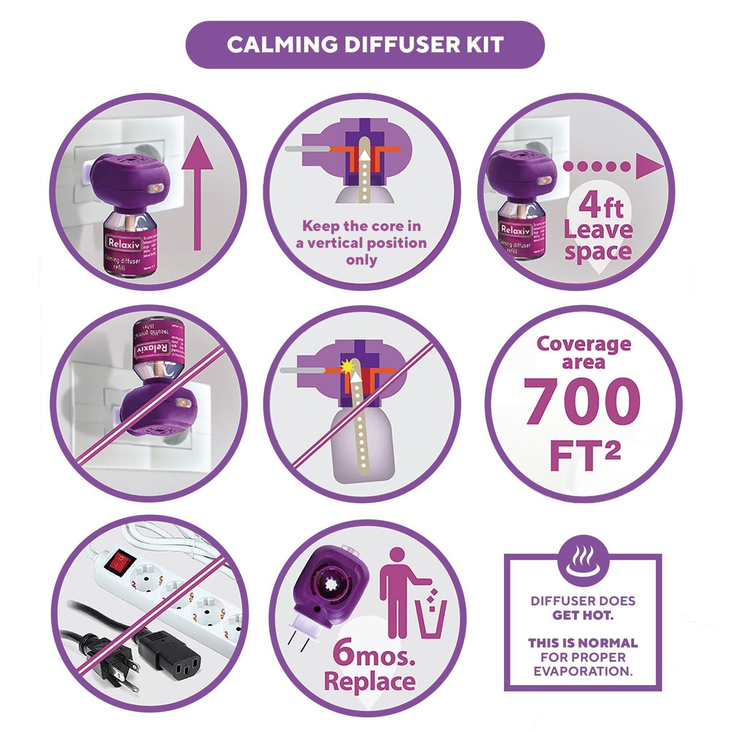 Cat Calming Pheromone Diffuser Anti-Anxiety for Cats & Dogs