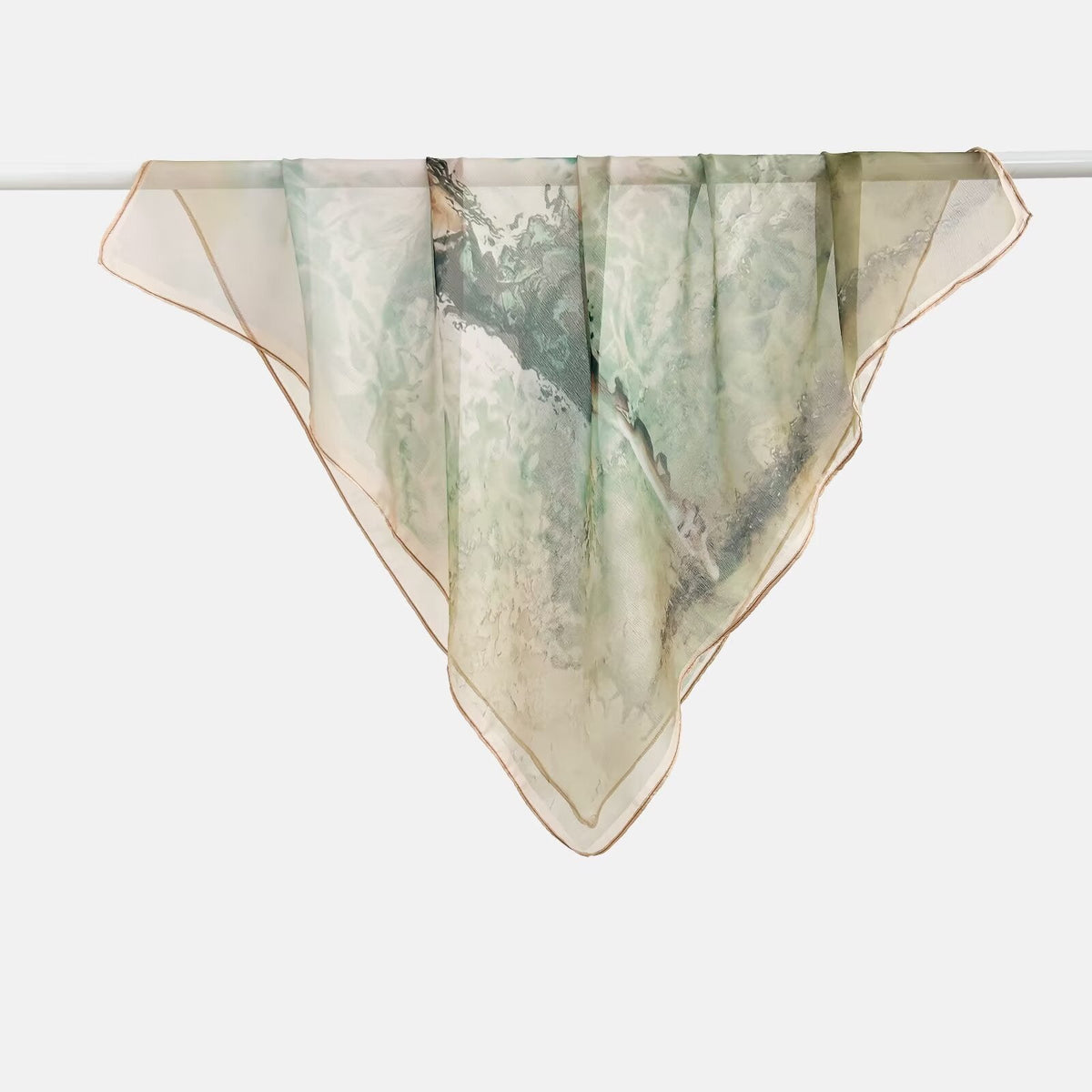 Versatile Printed Thin Square Scarf